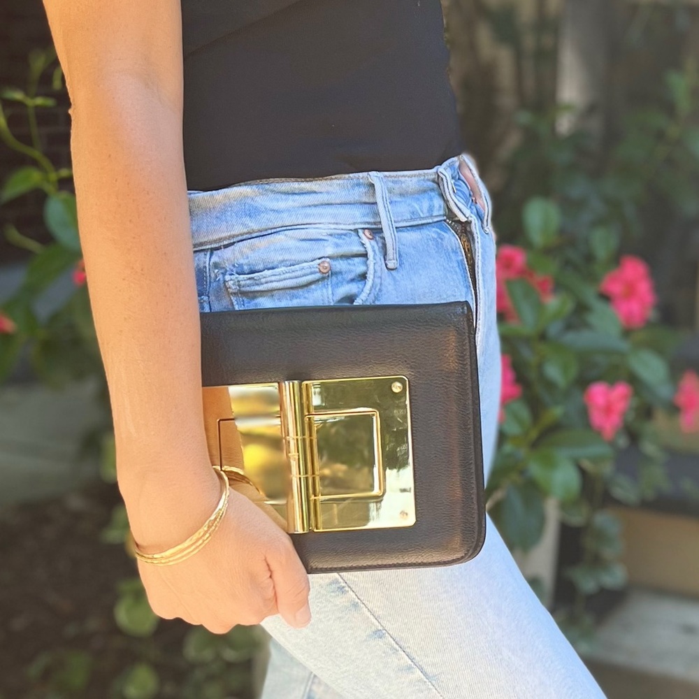 Tom Ford Black convertible crossbody/clutch.